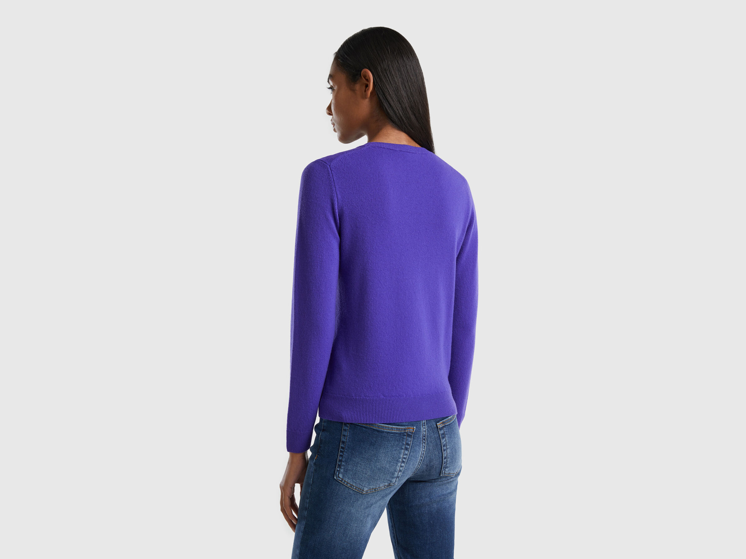 Crew neck sweater in pure virgin wool image number 2