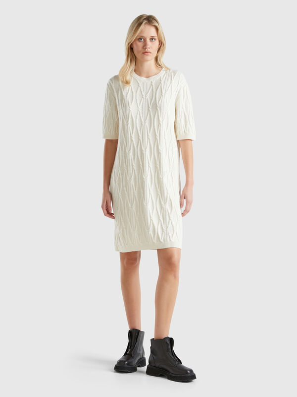 Diamond knit dress Women