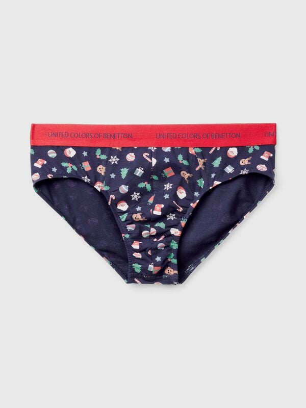 Briefs with Christmas print Briefs with Christmas print Men