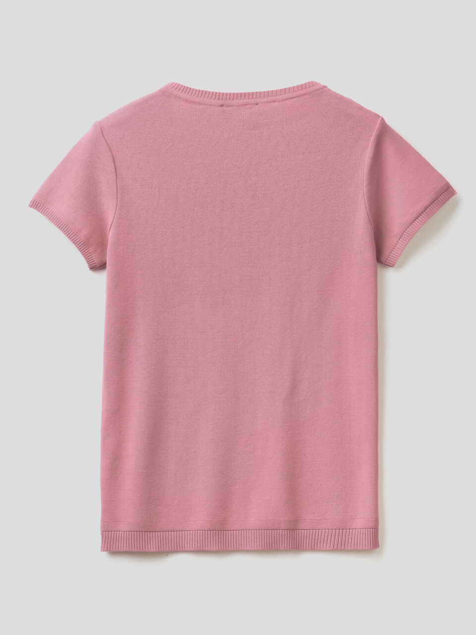 Short sleeve sweater in 100% cotton image number 2