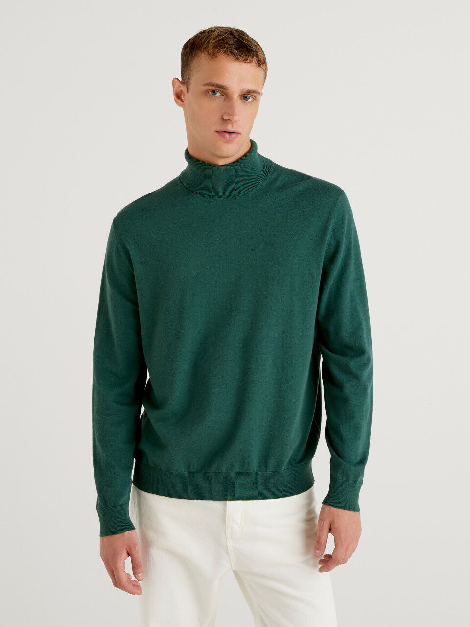 Men s High Neck Sweaters New Collection 2024 Benetton
