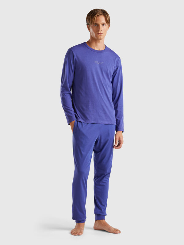 Trousers with elastic logo Men