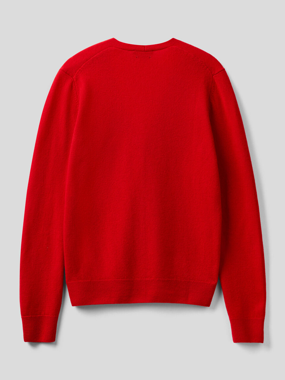 V-neck cardigan in pure virgin wool image number 2