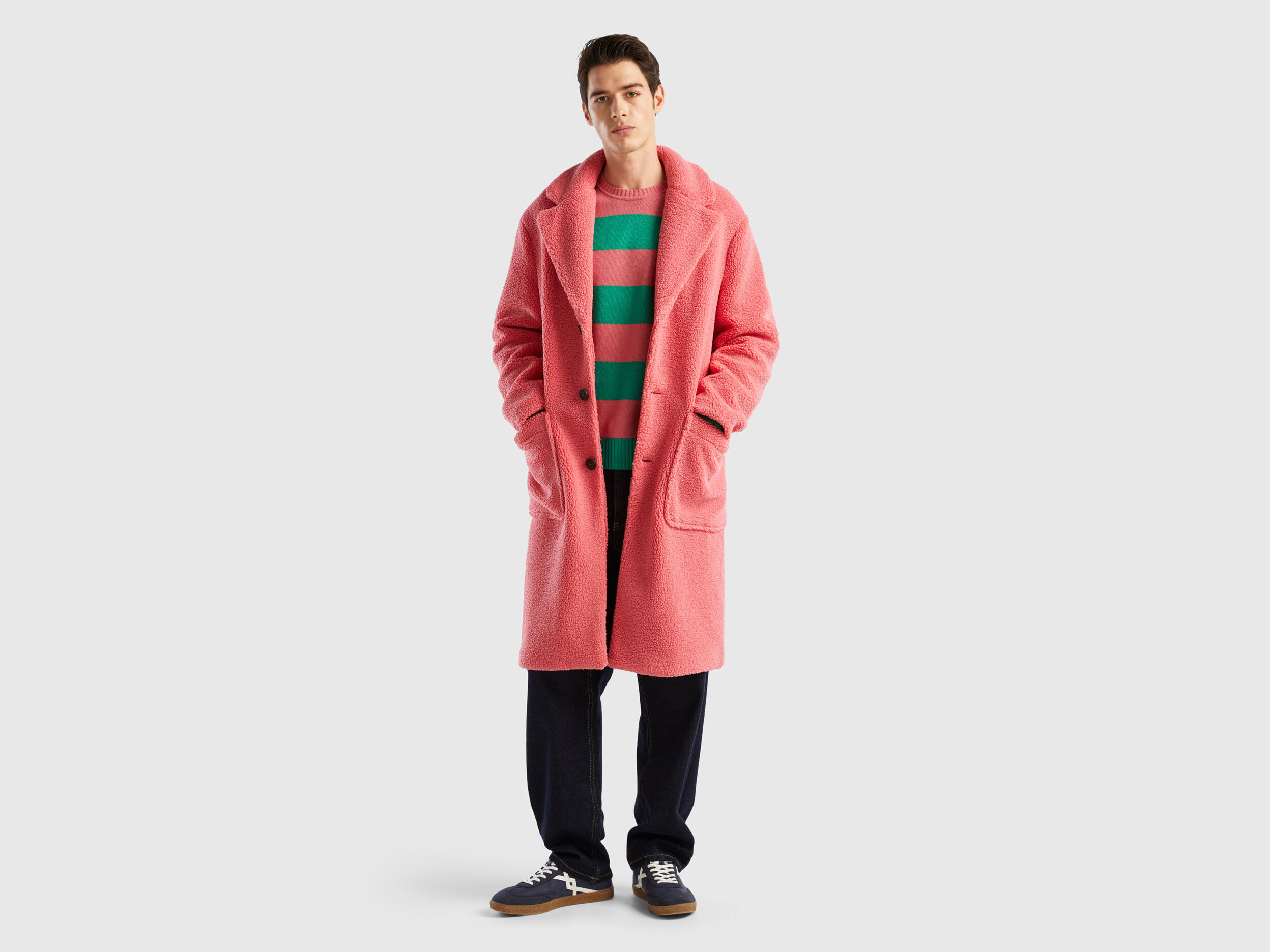 Teddy coat Pink Benetton