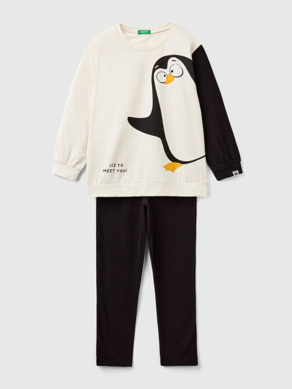 Pyjamas with penguin print Junior Girl