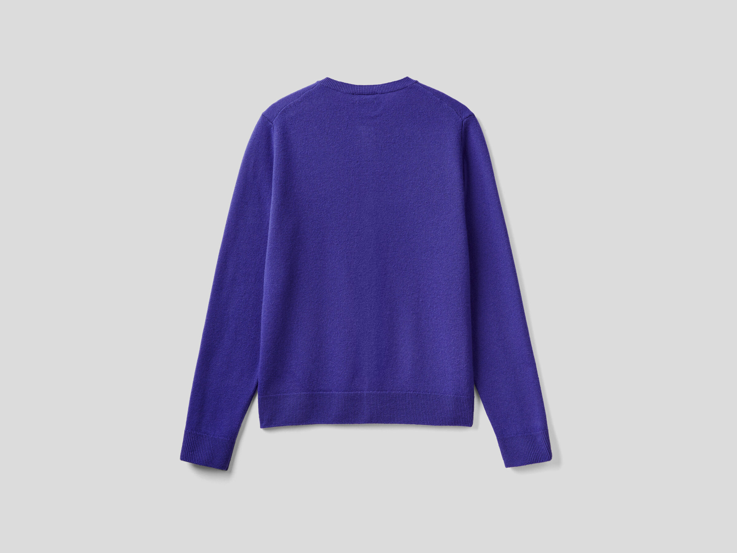 Crew neck cardigan in pure virgin wool image number 5