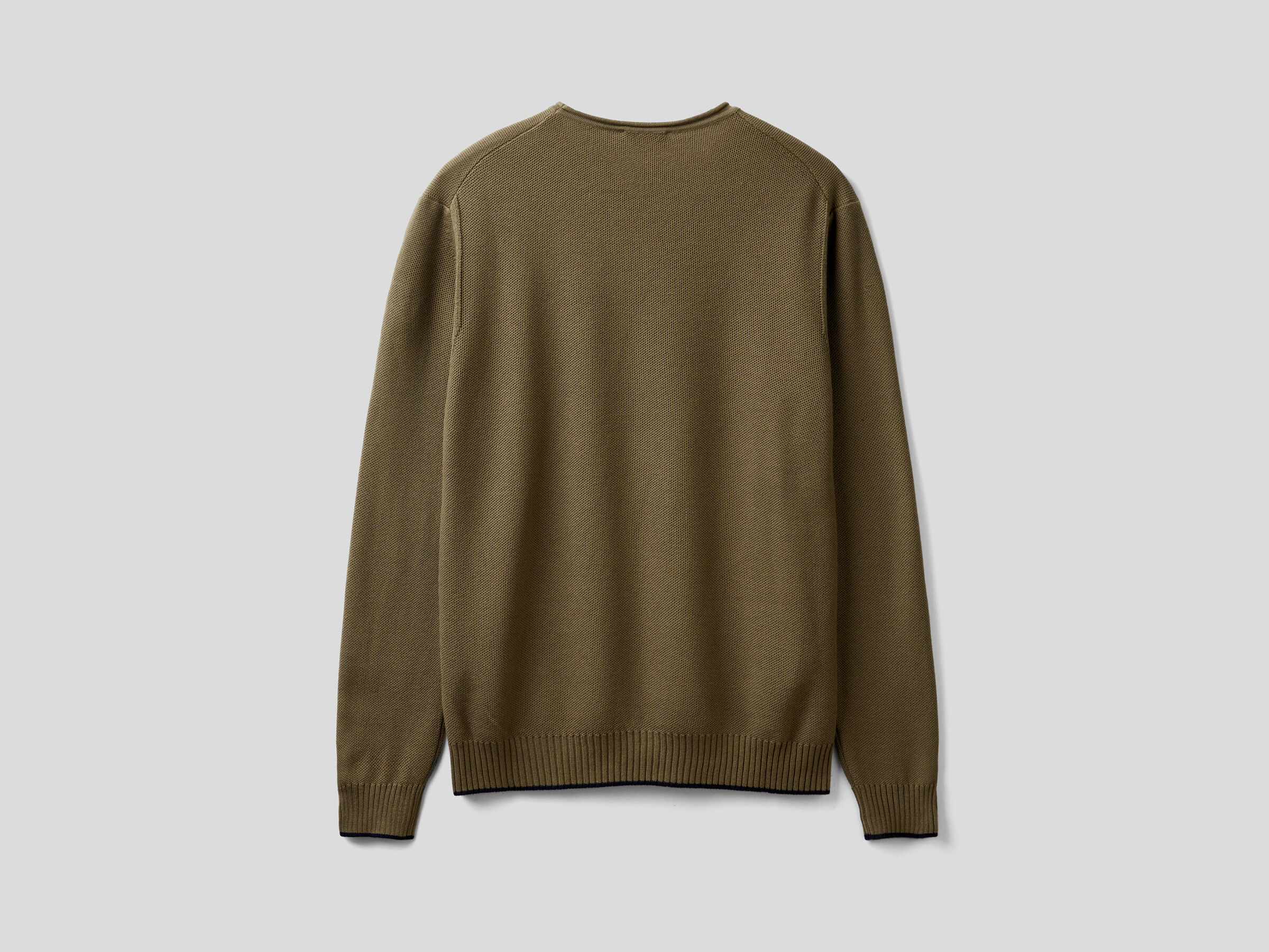 Crew neck sweater in cotton blend image number 5