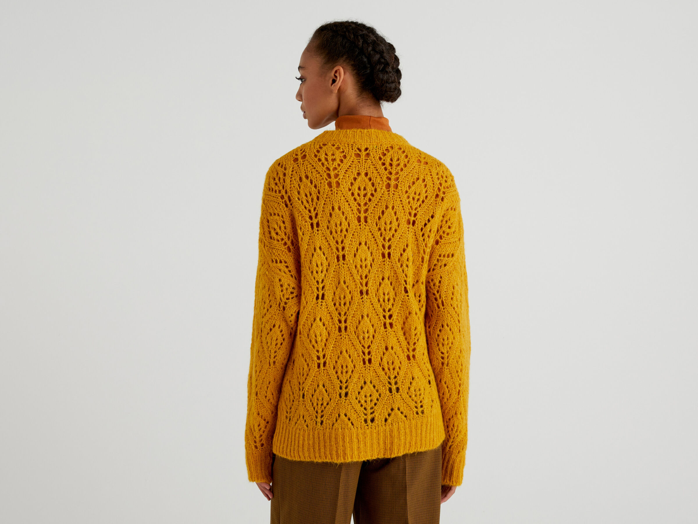 Lace look sweater image number 2