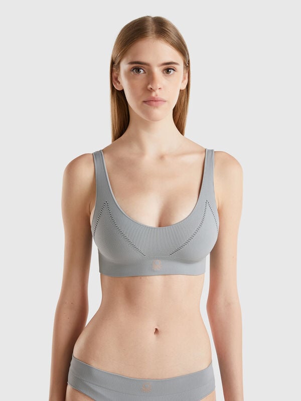 Triangle bra in recycled nylon blend Women