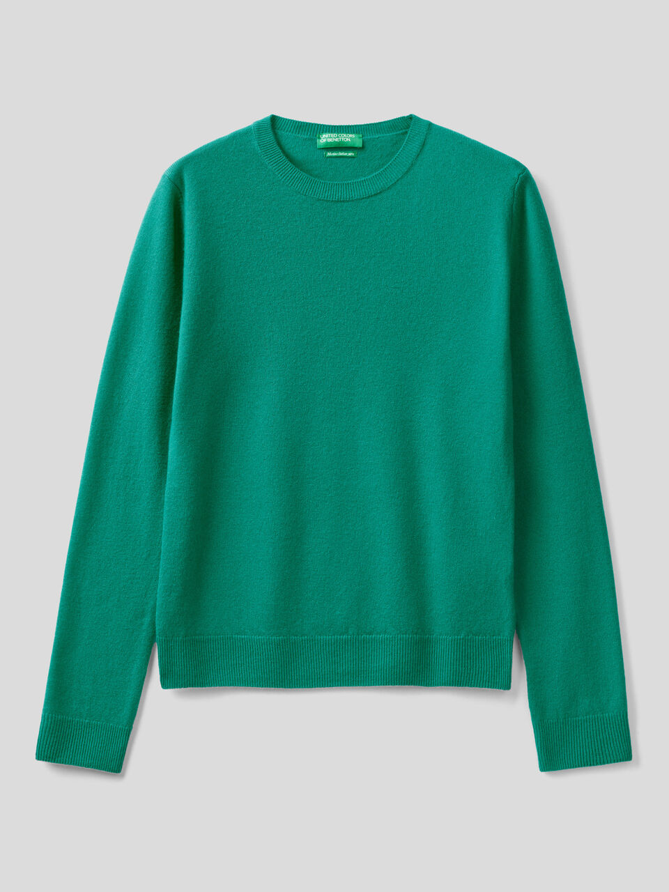 Crew neck sweater in pure virgin wool image number 1