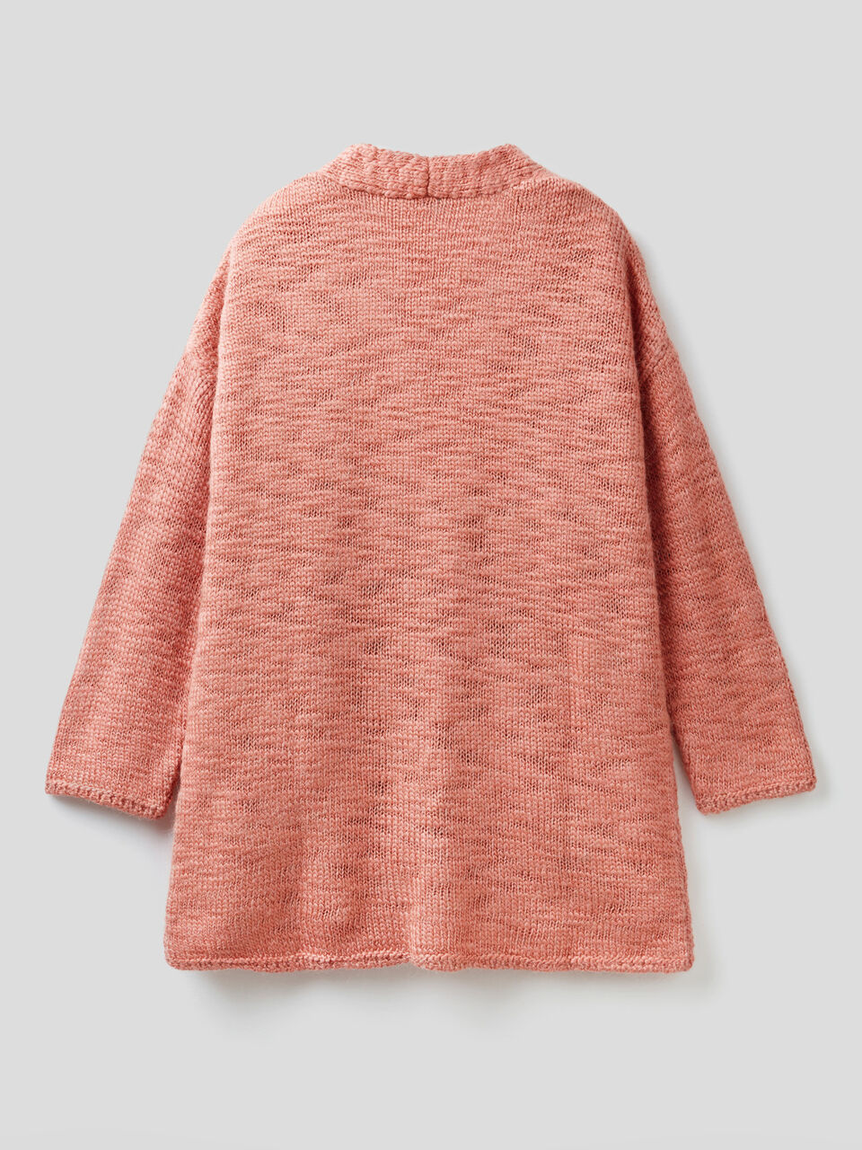 Maxi cardigan in wool and alpaca blend image number 2