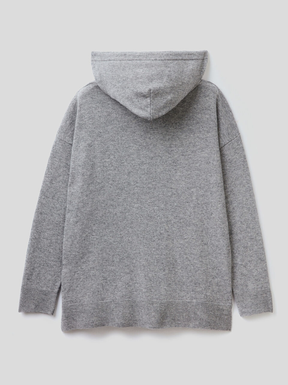 Sweater in cashmere blend with hood image number 2