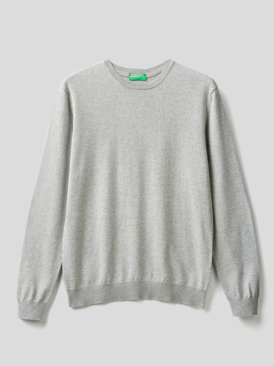 100% cotton crew neck sweater image number 1