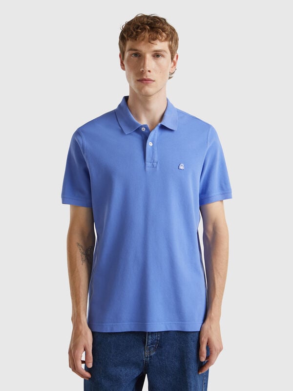 Periwinkle regular fit polo Men