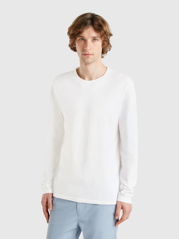 Long sleeve t-shirt in 100% cotton Men