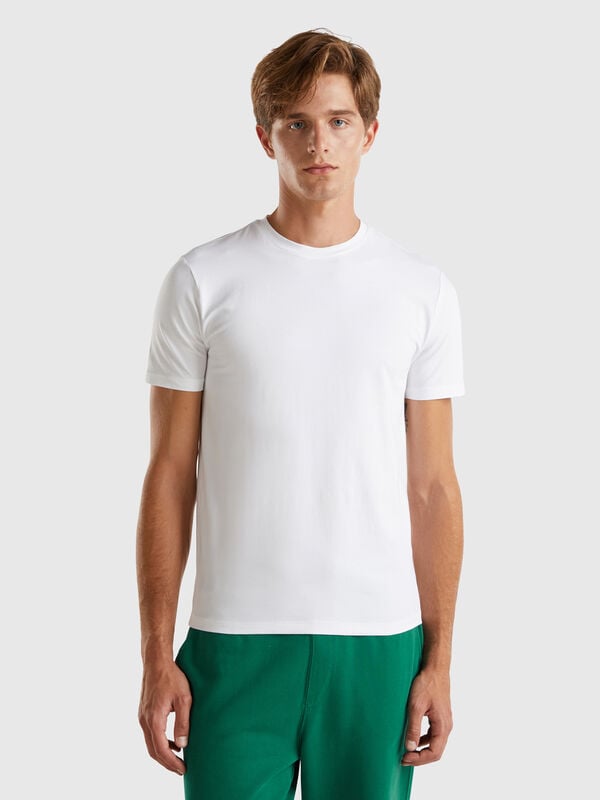 Slim fit t-shirt in stretch cotton Men