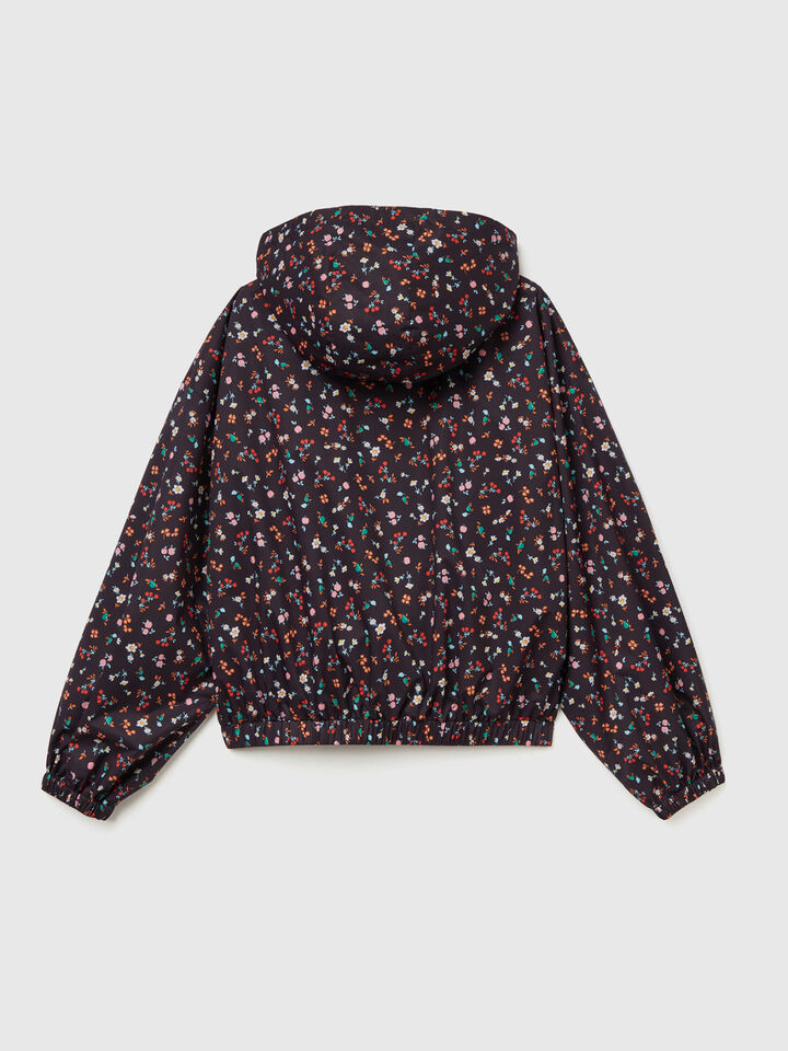 Jacket in nylon with hood image number 2