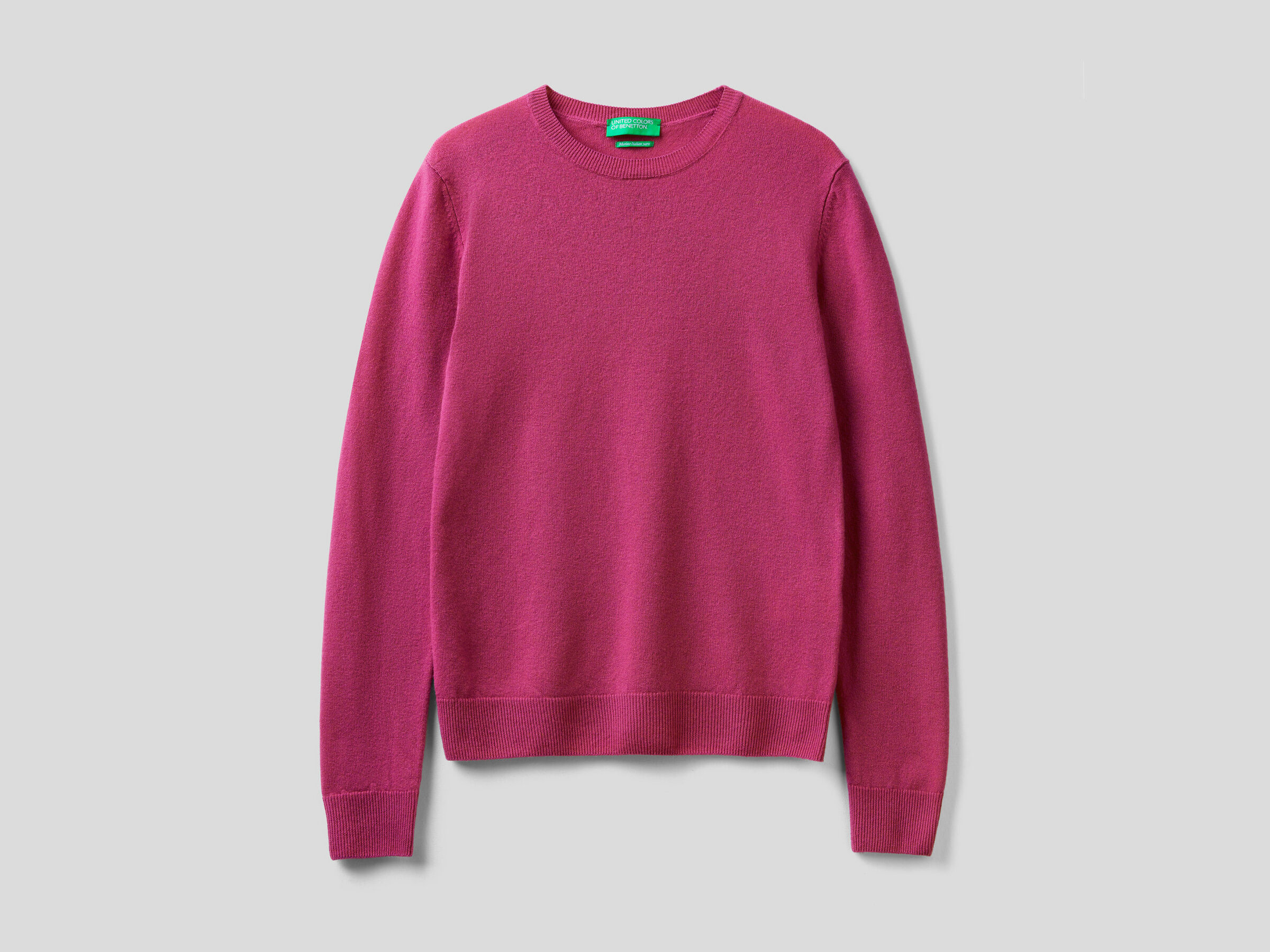 Crew neck sweater in pure virgin wool image number 5
