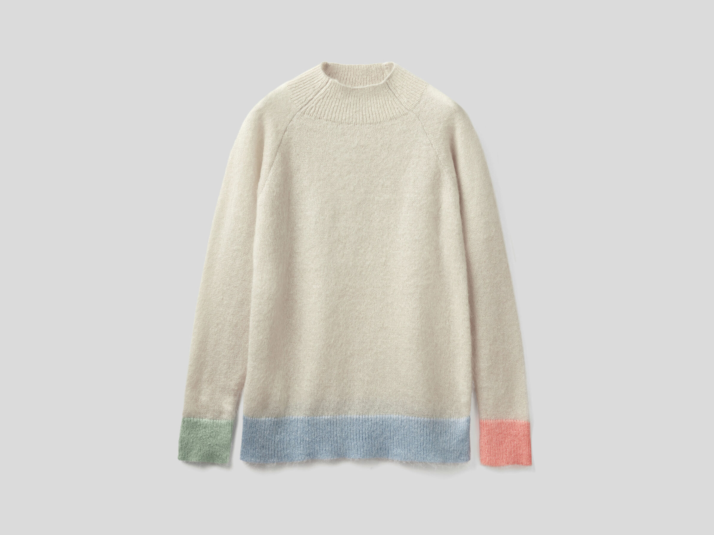 Turtleneck sweater in mohair blend image number 4