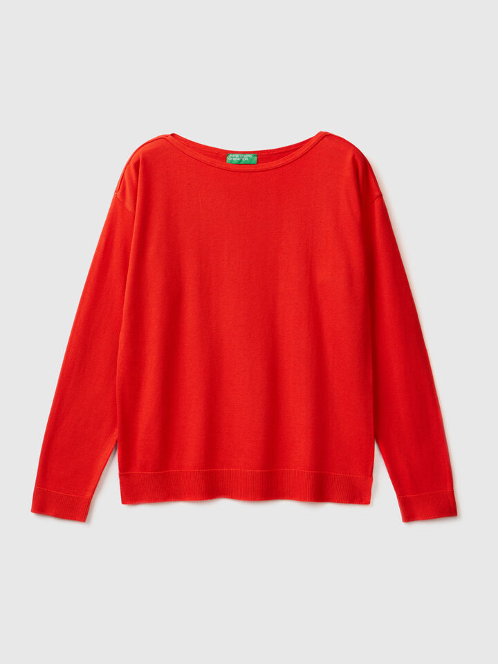 Boat neck sweater image number 1