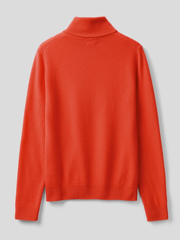 Turtleneck sweater in pure virgin wool image number 2