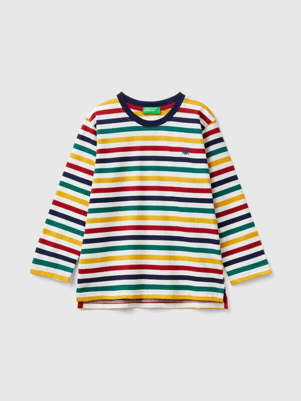 Striped t-shirt in 100% cotton Junior Boy