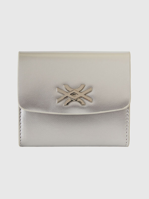 Small wallet in synthetic patent leather Women
