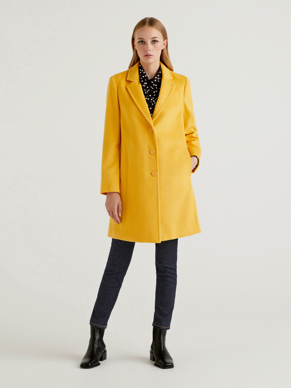 Benetton wool coat new arrivals