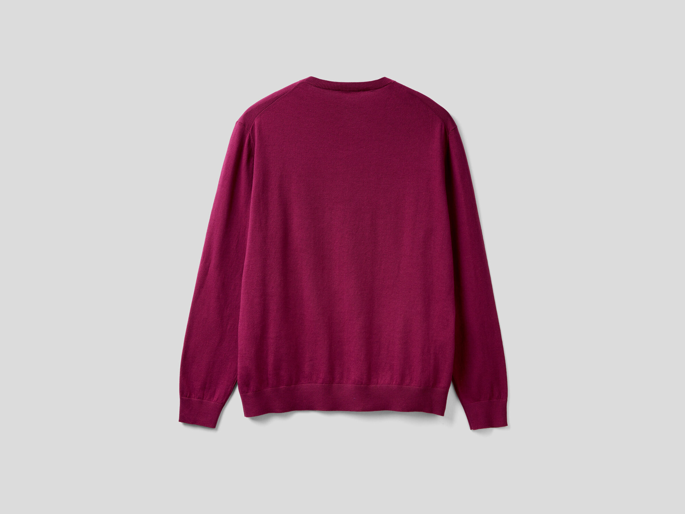 Crew neck sweater in lightweight cotton blend image number 5