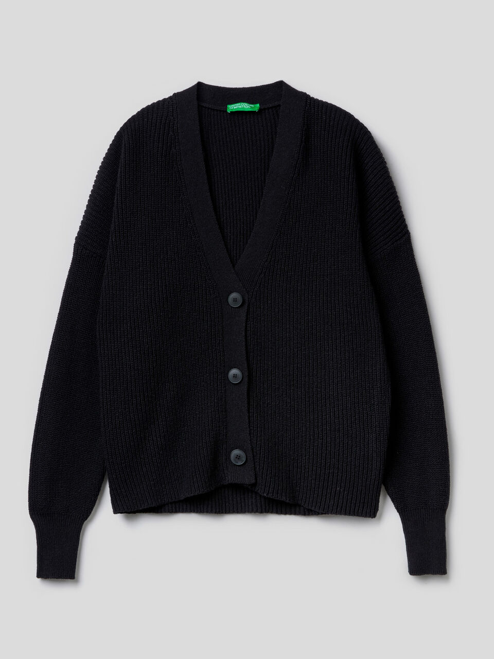 Cardigan in recycled cotton blend image number 1