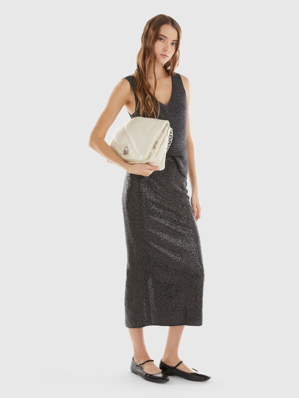 Pencil skirt with sequins Women