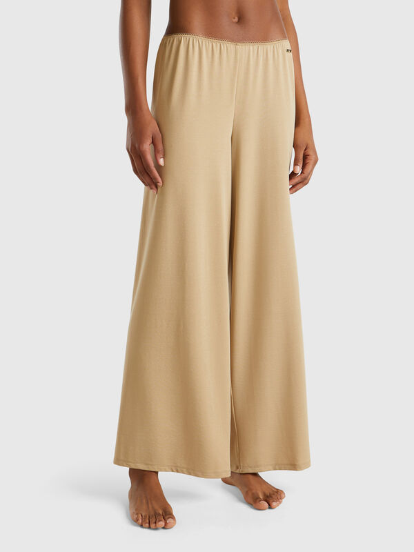 Wide trousers with lurex Women