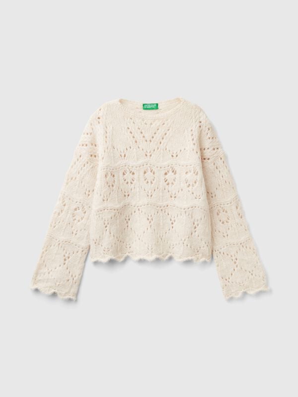 Lace look sweater Junior Girl
