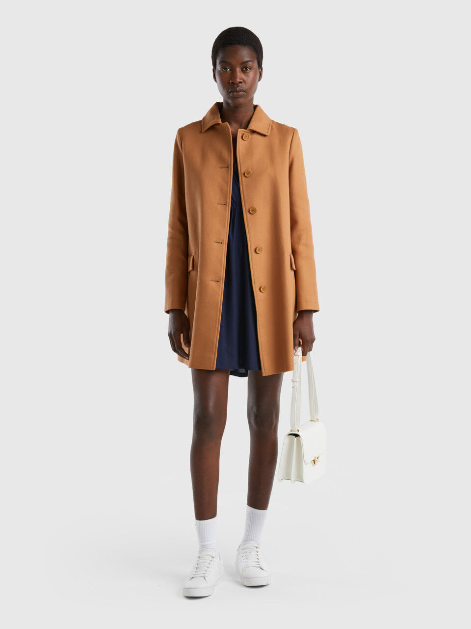 Camel shop coat benetton
