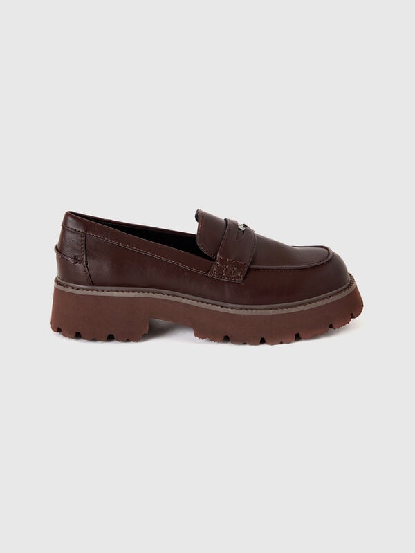 Moccasins in imitation leather Women