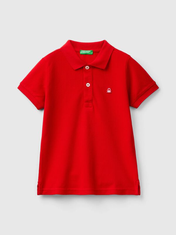 Short sleeve polo in pure cotton Junior Boy