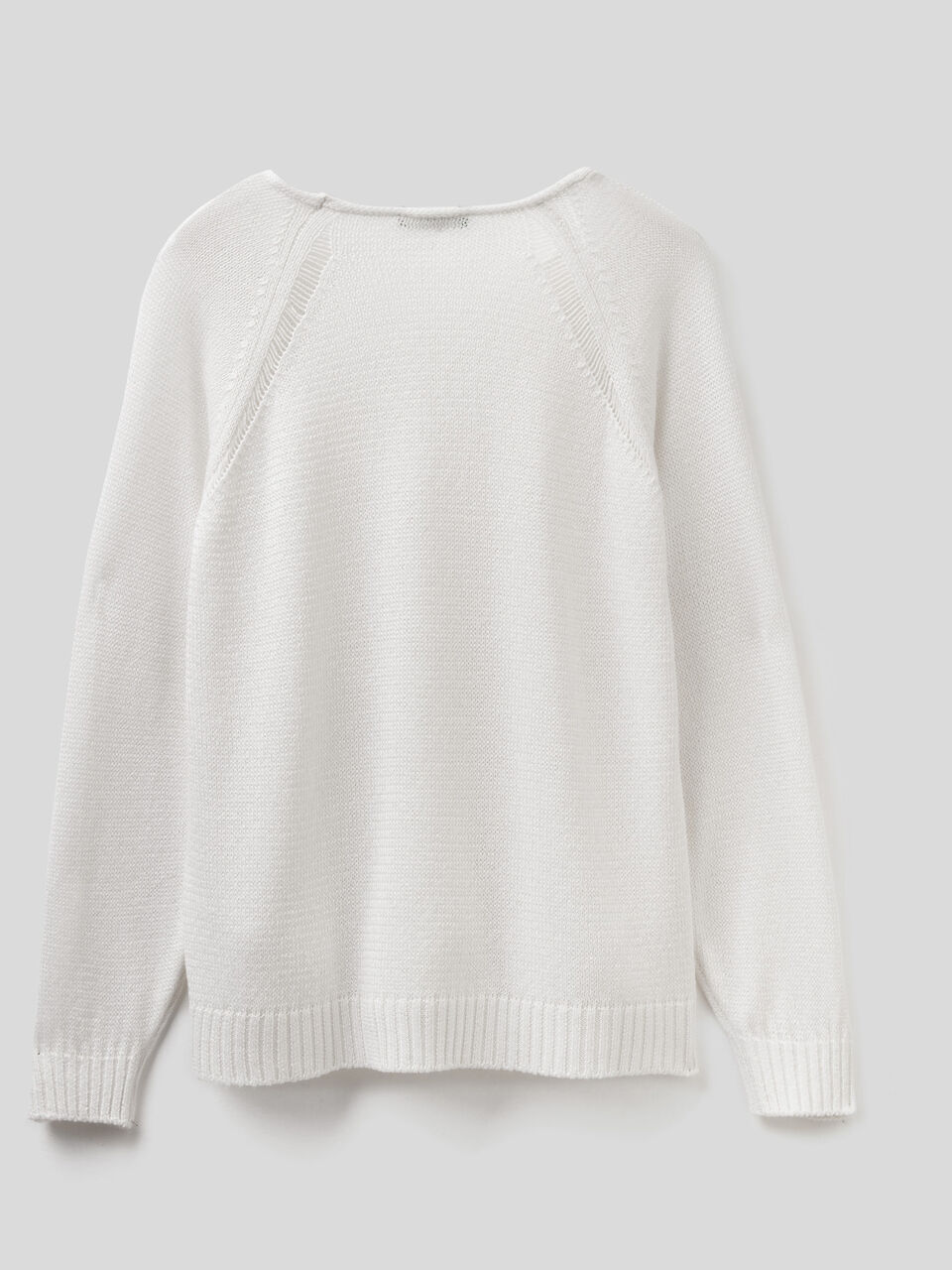 Sweater with wide stitch detail image number 2