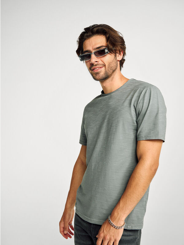 Slub cotton t-shirt Men