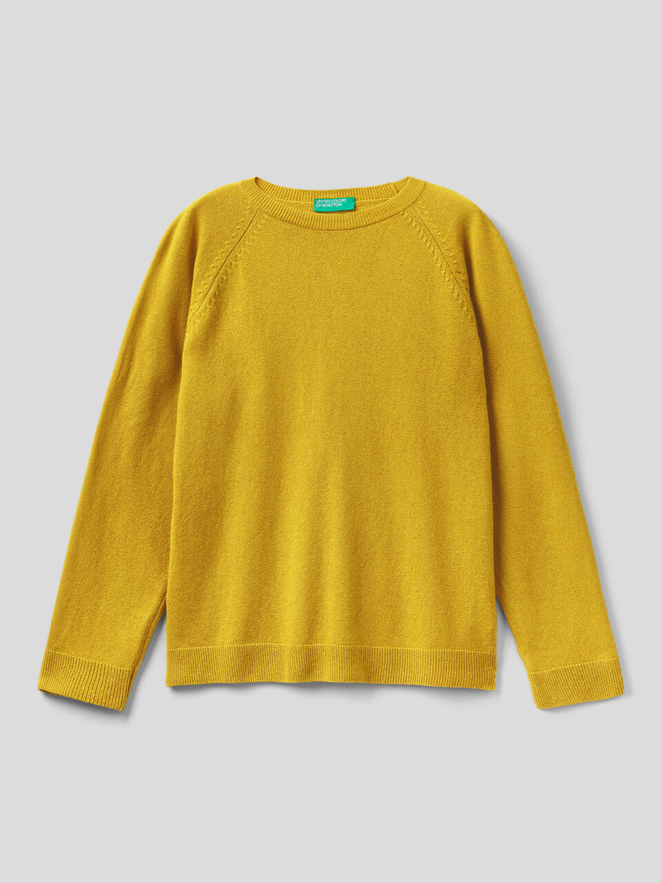 Crew neck sweater in wool and cashmere image number 1