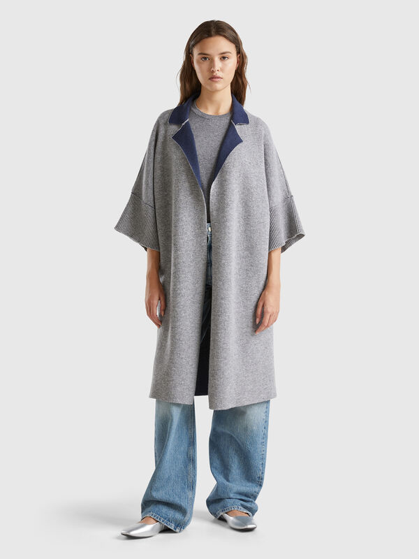 Reversible open coat Women