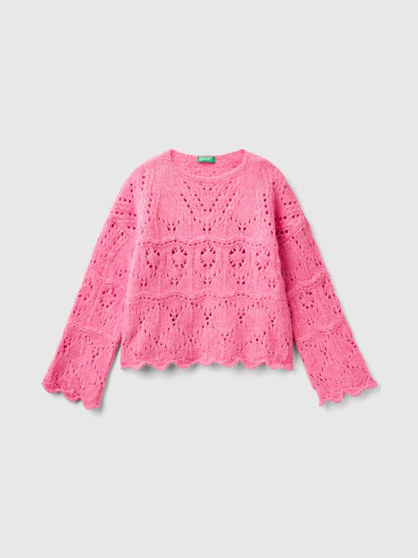 Lace look sweater Junior Girl