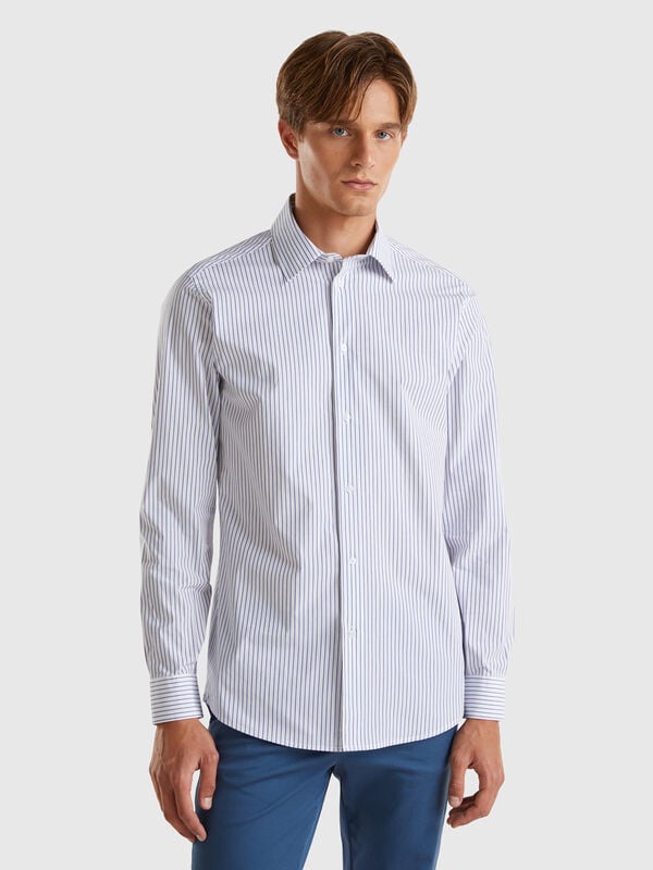Slim fit striped shirt Men