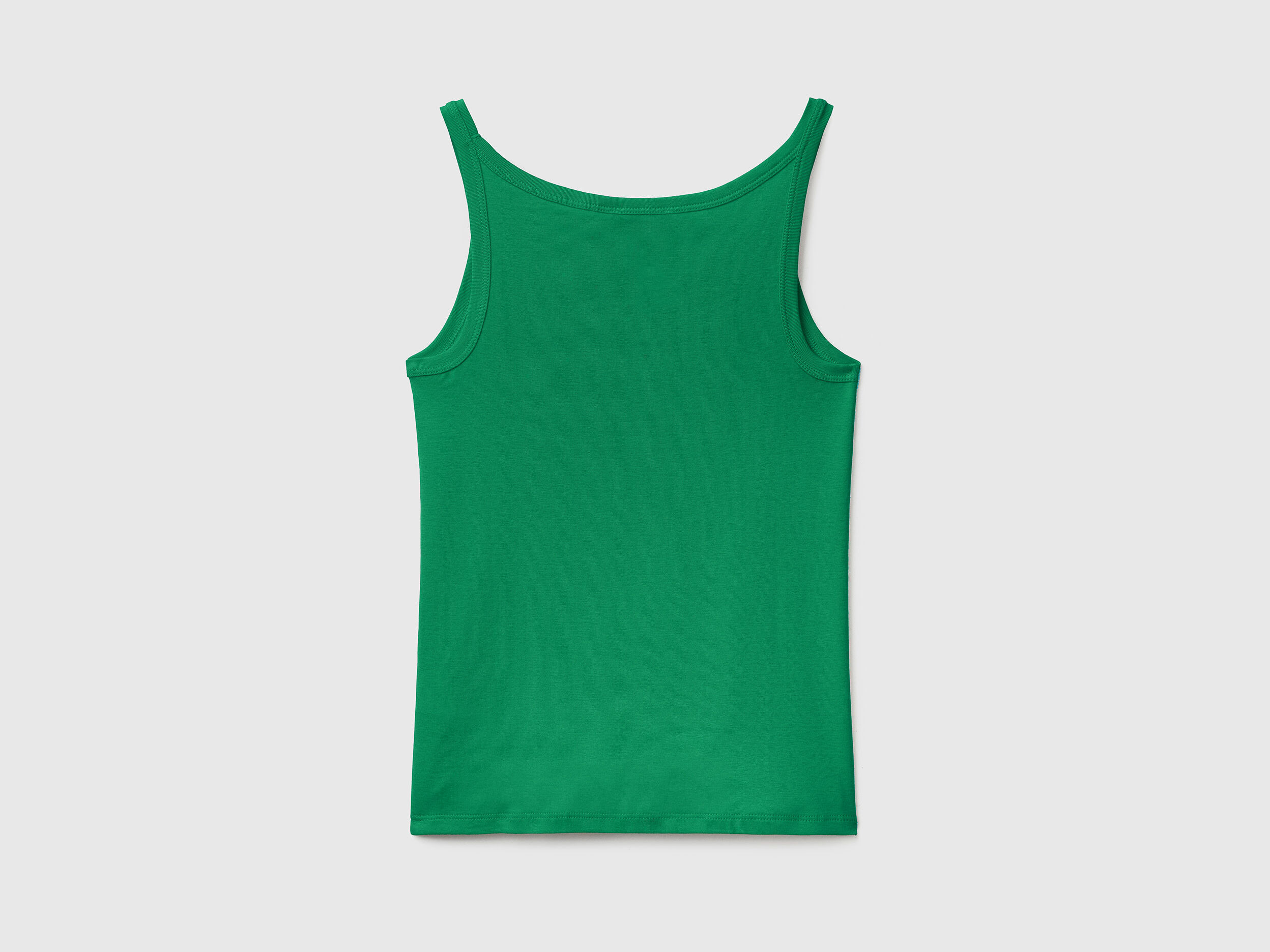Green tank top in pure cotton Green Benetton