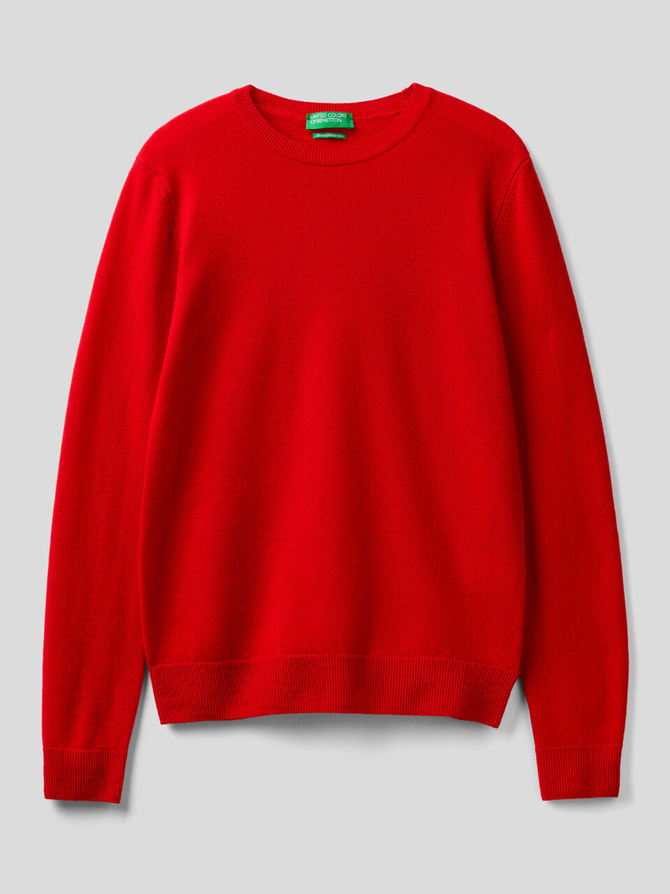 Crew neck sweater in pure virgin wool image number 1