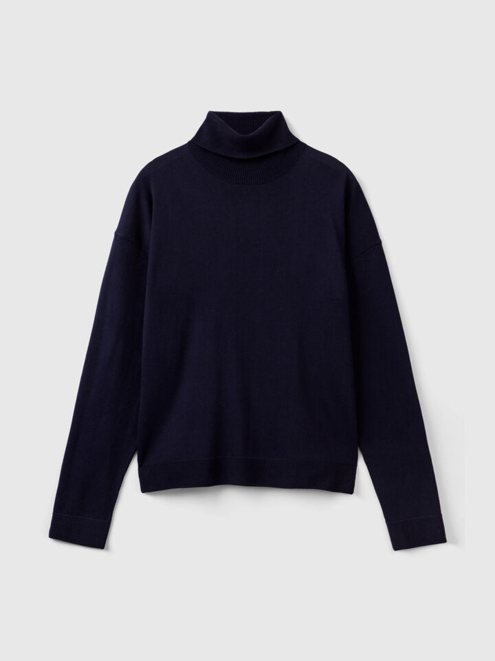 Turtleneck in cotton and Modal® image number 1