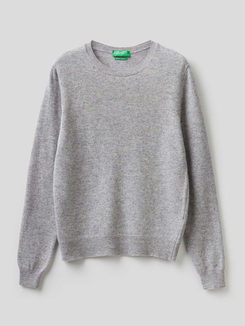 Crew neck sweater in pure virgin wool image number 1