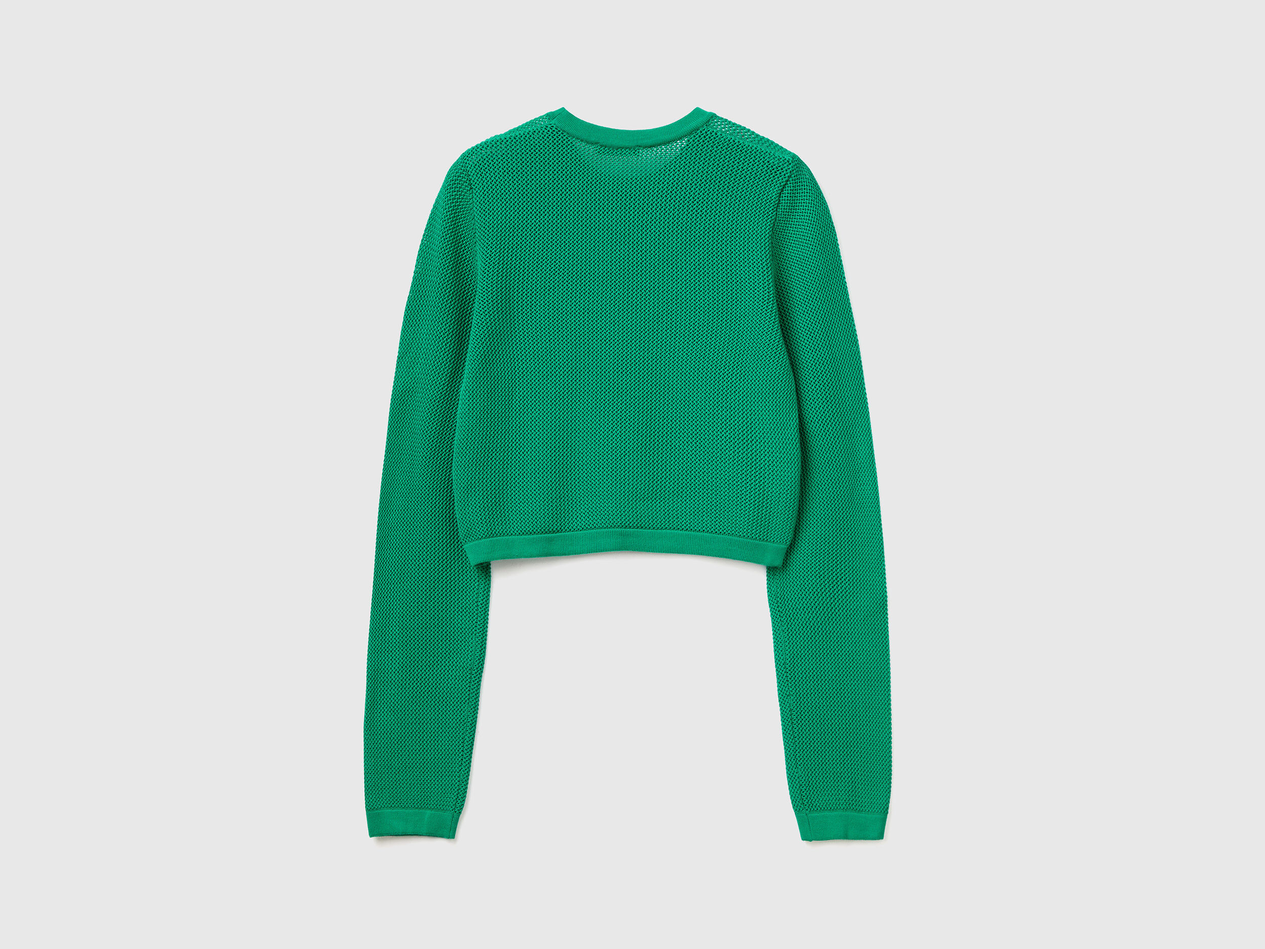 Green crop discount top sweater