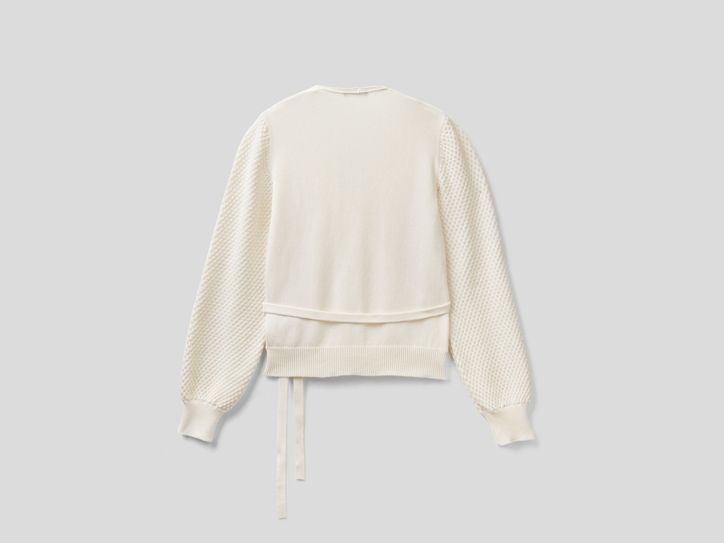 Crisscross cardigan with belt image number 5