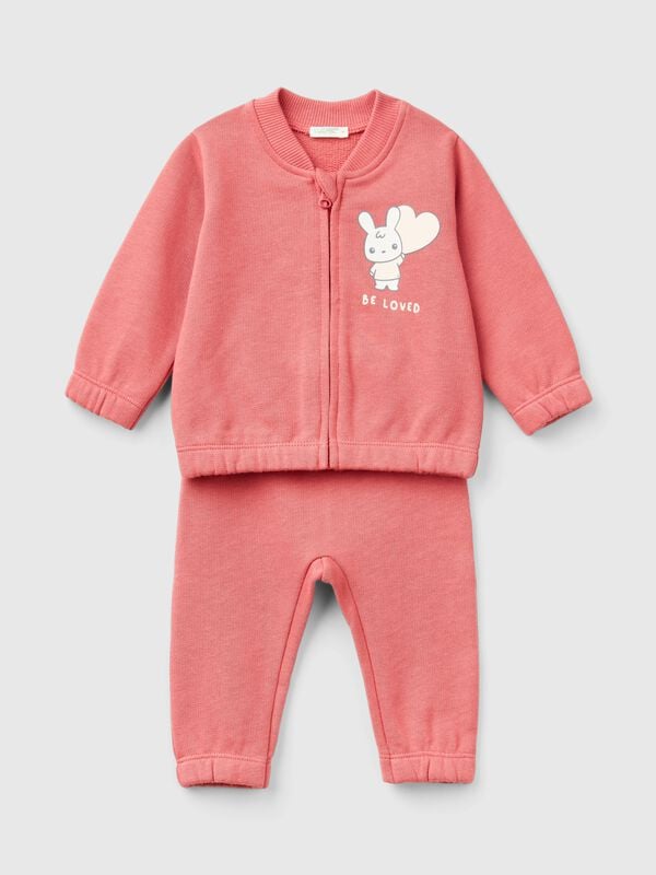 Sweatsuit in organic cotton New Born (0-18 months)