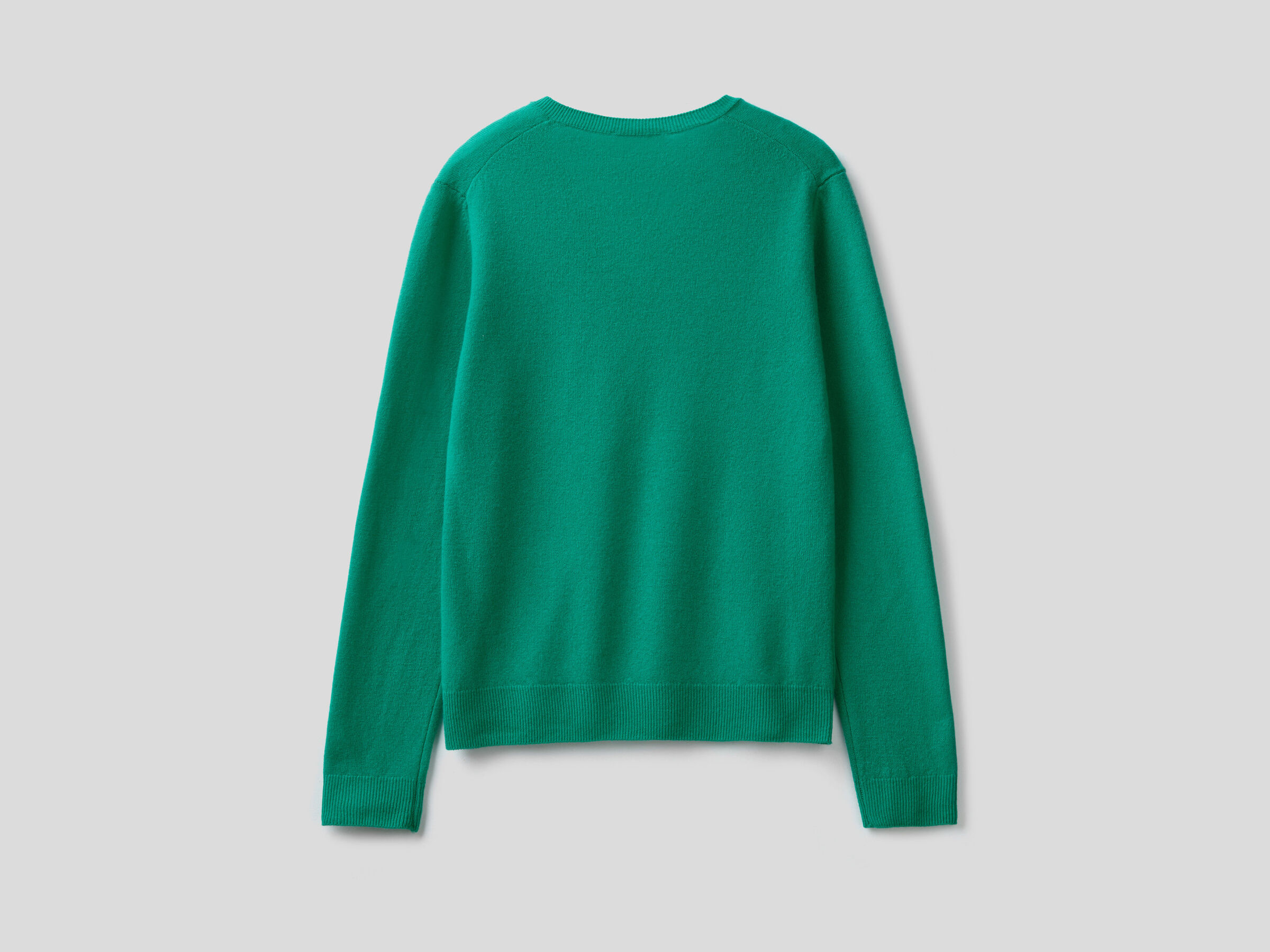 V-neck sweater in pure virgin wool image number 5